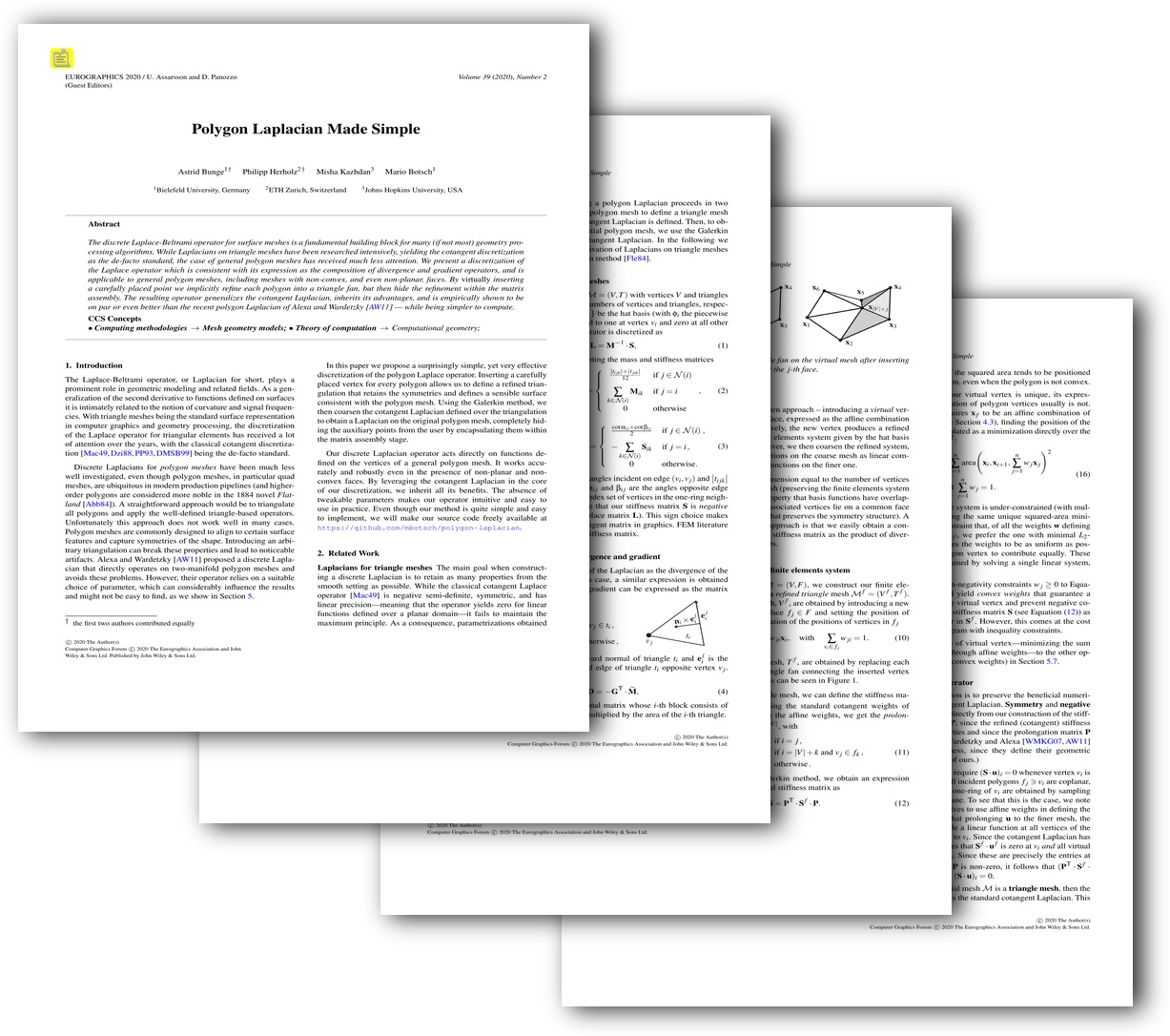 Polygon Laplacian Made Simple