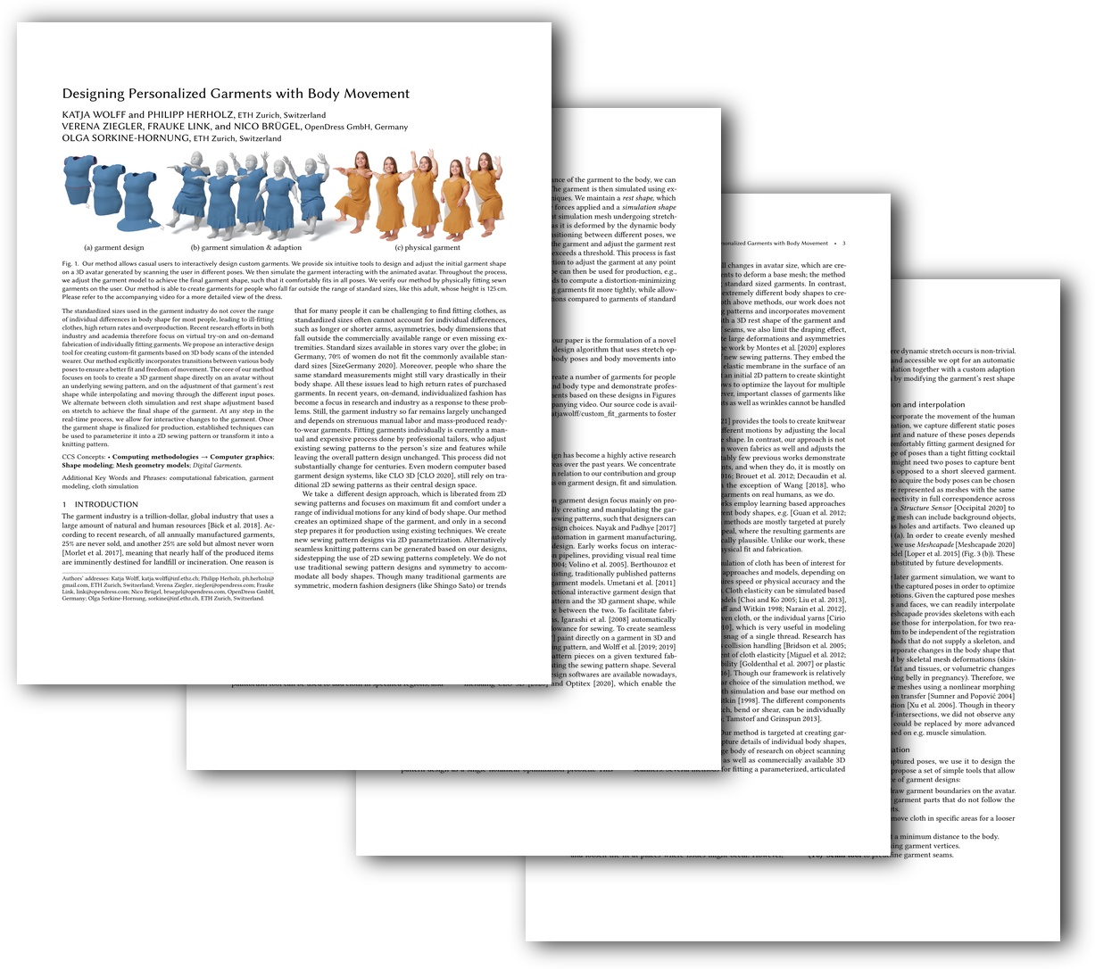 Designing Personalized Garments with Body Movement